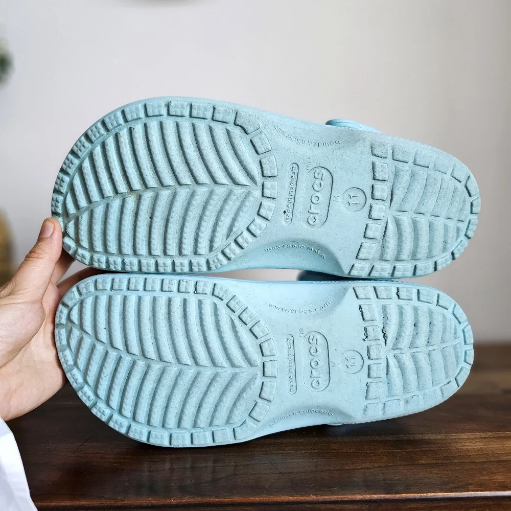💎 Crocs Classic Clog Light Blue Men’s Size 11 Comfort Slip-On Sandals